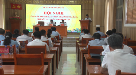Mường Tè: Tổng kết Ban Chỉ đạo triển khai xoá nhà tạm, nhà dột nát